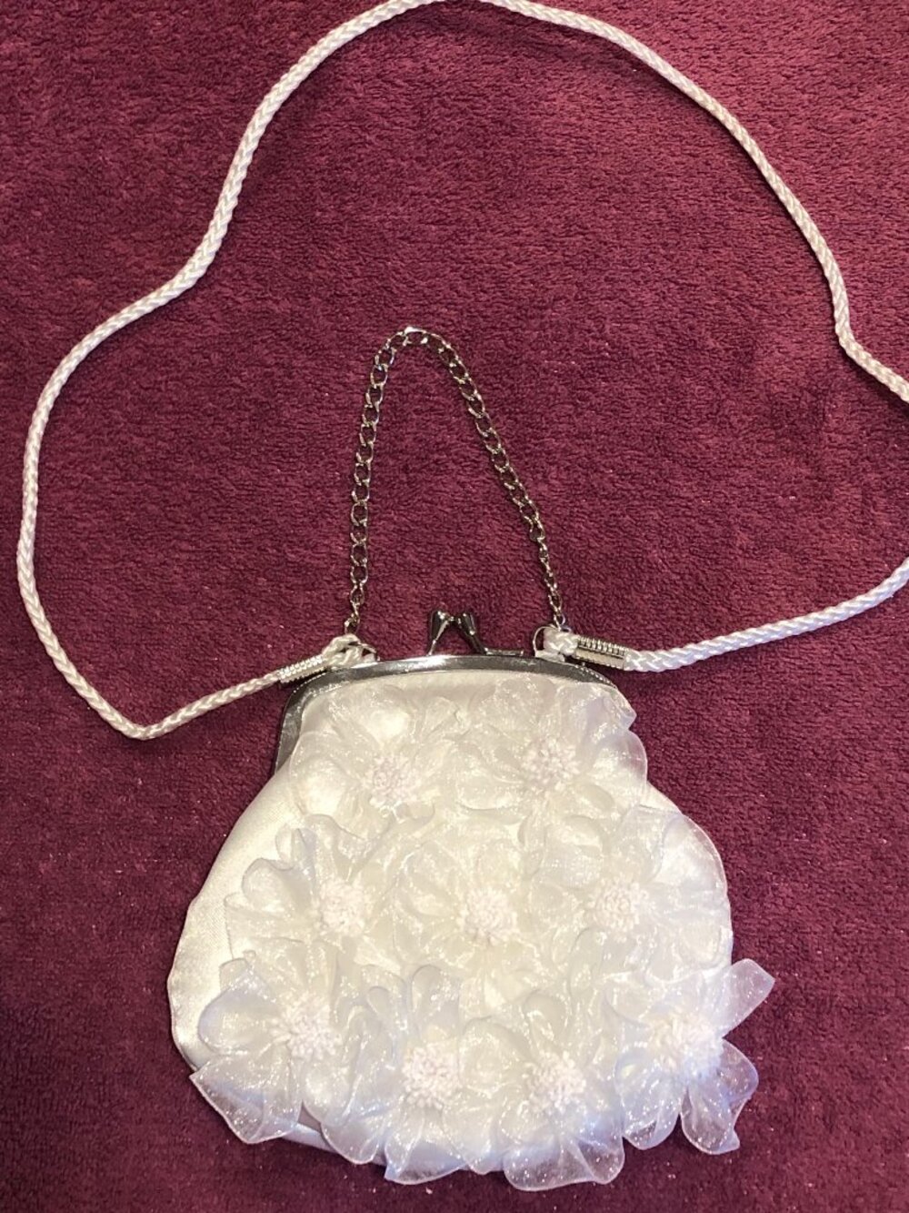 Classy and Adorable Flower Purse - Great for a wedding (bride or flower girl) -